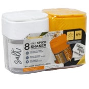 Wholesale - 2pk 4-SECTION YELLOW/WHT SPICE DISPENSER C/P 24, UPC: 191205597423